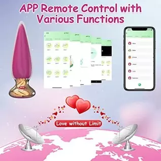 App & Remote Control Anal Butt Vibrator Prostate Massager, 9 Classic Vibrating Modes G-Spot Vibrator Rechargeable APP Control An