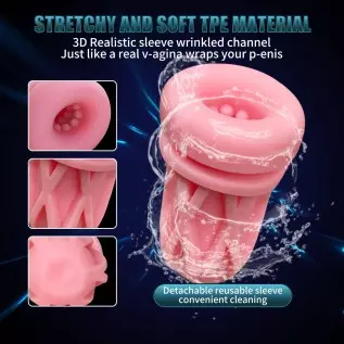 Male Masturbators Pocket Pussy Hands Free - Automatic Sucking Adult Sex Toys for Men, 3D Realistic Textured, with 3 Vacuum Sucti Male Masturbators Pocket Pussy Hands Free - Automatic Sucking Adult Sex Toys for Men, 3D Realistic Textured, with 3 Vacuum Sucti