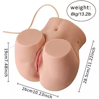 13.2lb Sucting Vibrating Stroker Big Ass Realistic Vagina Love Doll Torso Sex Toy for Men Male Masturbator Sex Doll Lifelike Pus