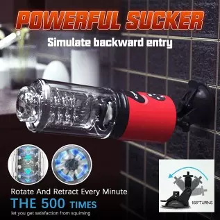 CherryBy Male Masturbator, Automatic Telescopic Male Masturbator with Upgraded 5 Telescopic Rotation Modes, 3D Realistic Vagina CherryBy Male Masturbator, Automatic Telescopic Male Masturbator with Upgraded 5 Telescopic Rotation Modes, 3D Realistic Vagina