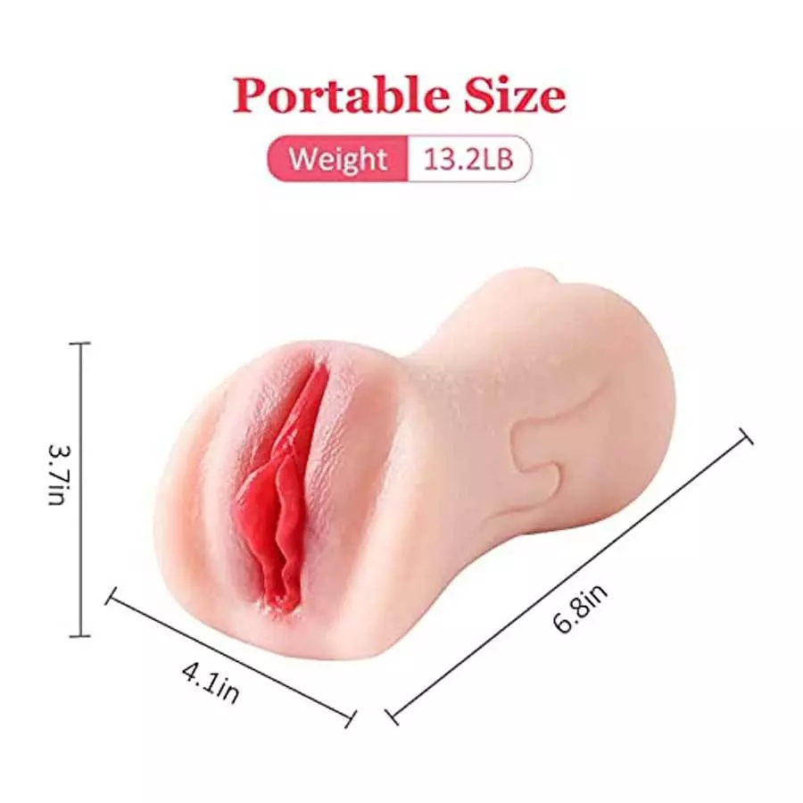 SEX DOLL CENTER Portable Male Masturbator for Men Masturbation, Lifelike Pocket Pussy Stroker with Realistic Textured Vagina, Ad
