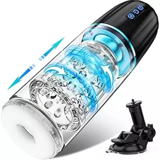 Automatic Male Masturbator, Sex Toys4men UK Masturbators Male Sex Toy, Electric Male Masturbator Cup for Stimulation Stroker Poc