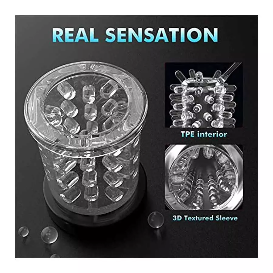 Automatic Male Masturbator, Sex Toys4men UK Masturbators Male Sex Toy, Electric Male Masturbator Cup for Stimulation Stroker Poc