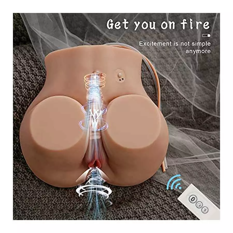 13.4lb Vibrating Stroker Sucking Big Ass Realistic Vagina Love Doll Torso Sex Toy for Men Male Masturbator Sex Doll Lifelike Pus