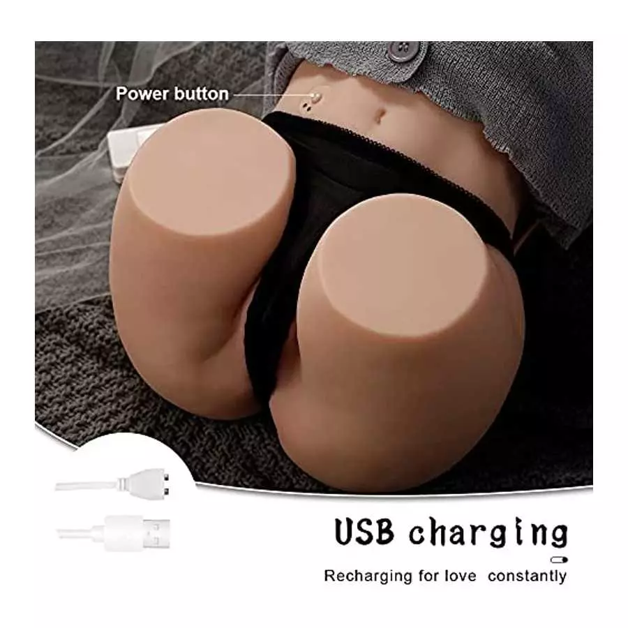 13.4lb Vibrating Stroker Sucking Big Ass Realistic Vagina Love Doll Torso Sex Toy for Men Male Masturbator Sex Doll Lifelike Pus