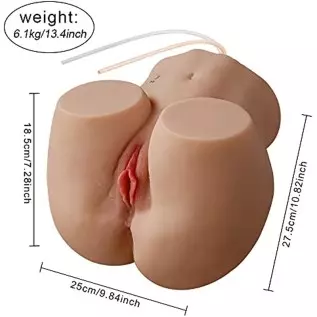 13.4lb Vibrating Stroker Sucking Big Ass Realistic Vagina Love Doll Torso Sex Toy for Men Male Masturbator Sex Doll Lifelike Pus