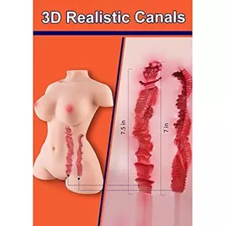 Yelolo Lifelike Sex Doll Male Masturbator with Big Boobs Pussy Ass Butt, Female Body Torso Love Doll with Realistic Tight Vagina Yelolo Lifelike Sex Doll Male Masturbator with Big Boobs Pussy Ass Butt, Female Body Torso Love Doll with Realistic Tight Vagina