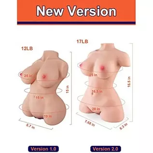 Yelolo Lifelike Sex Doll Male Masturbator with Big Boobs Pussy Ass Butt, Female Body Torso Love Doll with Realistic Tight Vagina Yelolo Lifelike Sex Doll Male Masturbator with Big Boobs Pussy Ass Butt, Female Body Torso Love Doll with Realistic Tight Vagina