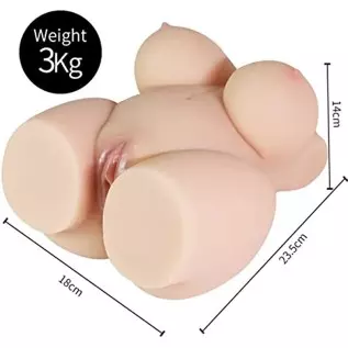 Male Masturbator 3 in 1 Female Torso Sex Doll with Realistic Vagina, Anus and Breasts (Fat Style) Male Masturbator 3 in 1 Female Torso Sex Doll with Realistic Vagina, Anus and Breasts (Fat Style)