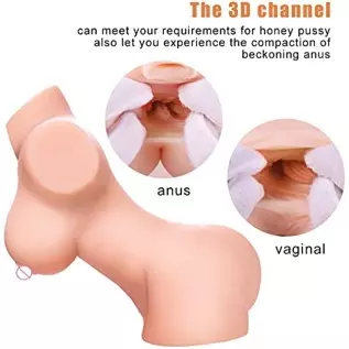 Univo 4.5 LB Sex Doll Male Masturbator Toy with Realistic Boobs & Pussy Ass Stroker, 3 in 1 Lifelike Female Torso Male Sex Toy f Univo 4.5 LB Sex Doll Male Masturbator Toy with Realistic Boobs & Pussy Ass Stroker, 3 in 1 Lifelike Female Torso Male Sex Toy f