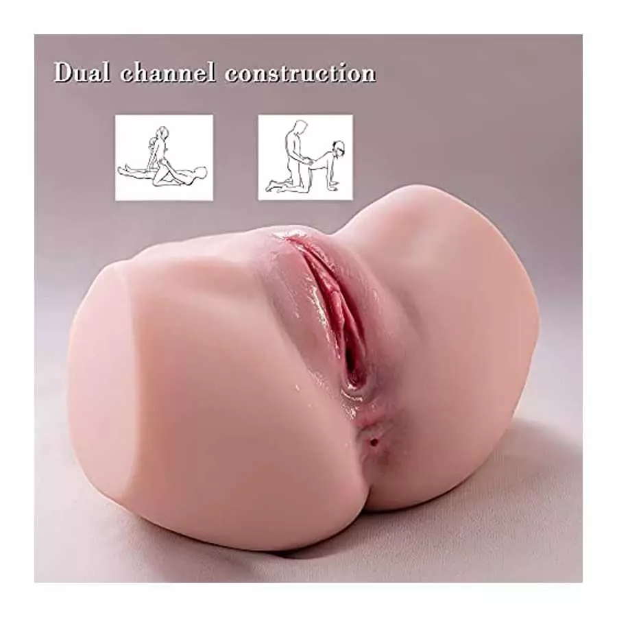 4.4lb Vibrating Butt Realistic Vagina Anus Sex Toy for Men Male Masturbator Stroker Sex Doll Lifelike Pussy Rechargeable 10 Freq