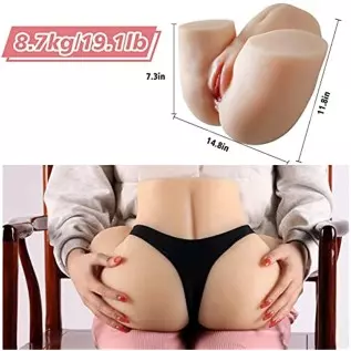 19.1LB Sex Doll Male Masturbator,Real Replica of Asian Female Hip，Female Pussy with Realistic Vaginal Anal ，Lifelike Sex Toys fo