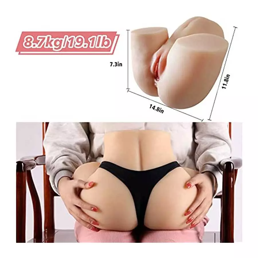 19.1LB Sex Doll Male Masturbator,Real Replica of Asian Female Hip，Female Pussy with Realistic Vaginal Anal ，Lifelike Sex Toys fo