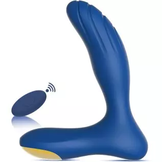 Waterproof Vibrating Prostate Massager for Beginners, Personal Anal Toy P Spot Vibrator with Remote Control for Hands Free Play,