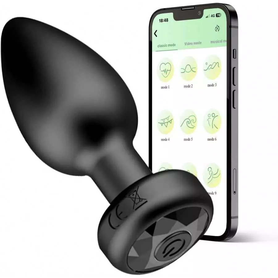 Anal Toys Vibrating Anal Plug - App Phone Controlled Vibrator 9 Classic Vibrating Modes Vibrating Butt Plug for Her and Him, Pro