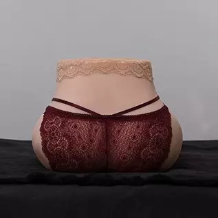 ALJ 3D Sex Doll Pussy Ass for Men Masturbation Portable Pocket Pussy with Mini Butt Male Masturbator with Vagina and Anal Stroke