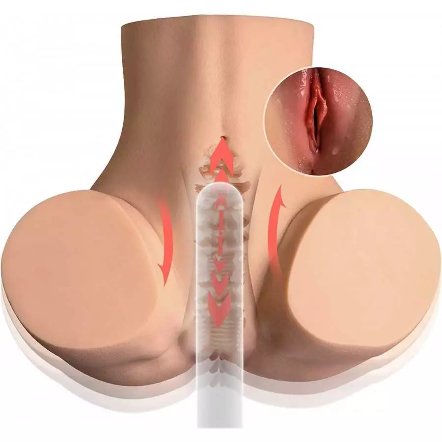 21LB Sex Doll for Men with Super Soft Gel Breasts Big Boobs and Realistic Pussy Ass for Vaginal Anal Breast Sex, Female Torso Ad