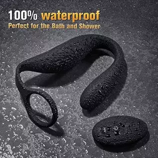 Flexible & Wearable Prostate Massager Male Anal Vibrator Sex Toys for Men - Couples Remote Control Vibrators with Silicone Cock 