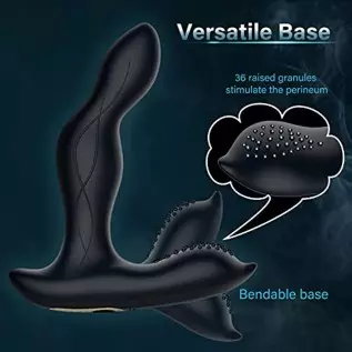 Prostate Massager, Selver Anal Vibrator with 10 Wagging & Vibration Modes, Heating Anal Toy Butt Plug with Remote Control, Vibra Prostate Massager, Selver Anal Vibrator with 10 Wagging & Vibration Modes, Heating Anal Toy Butt Plug with Remote Control, Vibra