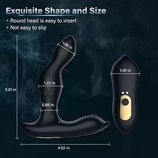 Prostate Massager, Selver Anal Vibrator with 10 Wagging & Vibration Modes, Heating Anal Toy Butt Plug with Remote Control, Vibra Prostate Massager, Selver Anal Vibrator with 10 Wagging & Vibration Modes, Heating Anal Toy Butt Plug with Remote Control, Vibra