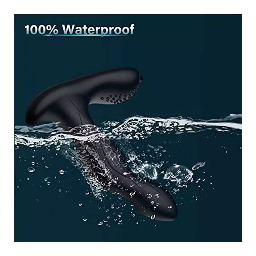 Prostate Massager, Selver Anal Vibrator with 10 Wagging & Vibration Modes, Heating Anal Toy Butt Plug with Remote Control, Vibra