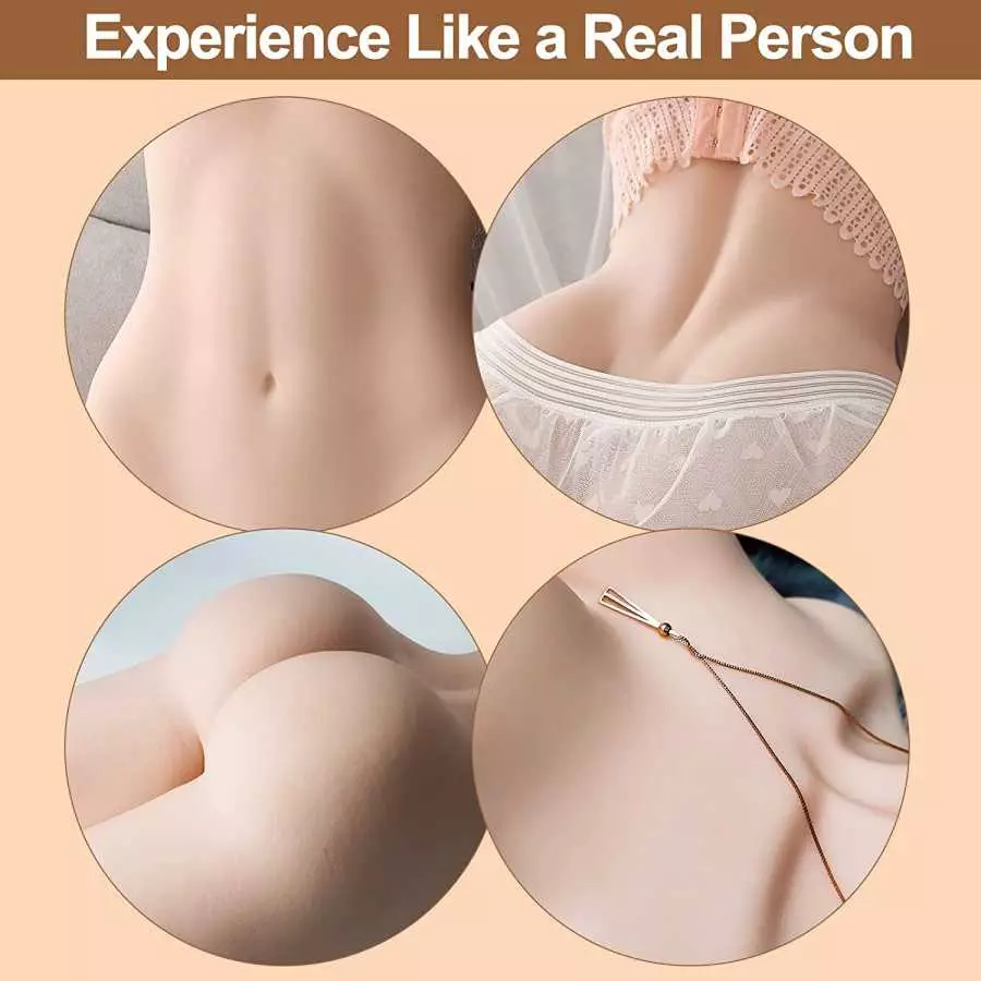 TANTALY 40.7 LB Sex Doll for Men Life Size Love Doll with 3D 3 in 1 Tight Vaginal Anal Breast Lifelike Big Boobs and Butt for Ad