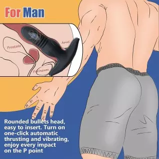 Ultrafast Thrusting Anal Plug Vibrator - Vibrating Butt Plug with App & Remote Control, Adult Male Sex Toys & Games for Womens M Ultrafast Thrusting Anal Plug Vibrator - Vibrating Butt Plug with App & Remote Control, Adult Male Sex Toys & Games for Womens M