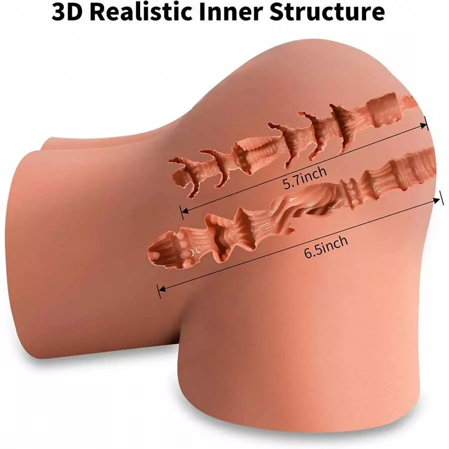 Lifelike Sex Doll Male Masturbator Realistic Big Butt Pocket Pussy Ass with Vagina Anal Sex Stroker, Female Body Torso Hip Adult