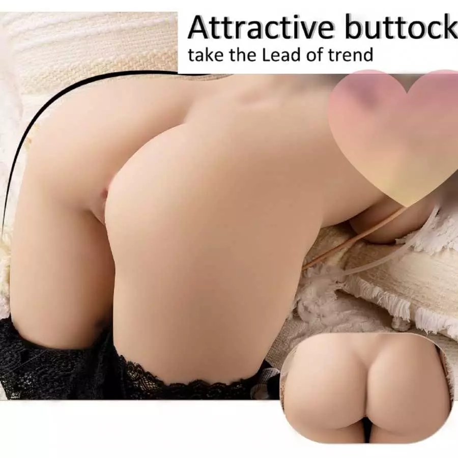 Sex Doll Male Masturbator Stroker, Jaspik 3 in 1 Female Torso Love Doll with Big Boobs, Big Ass, Tight Vaginal and Anal, Lifelik