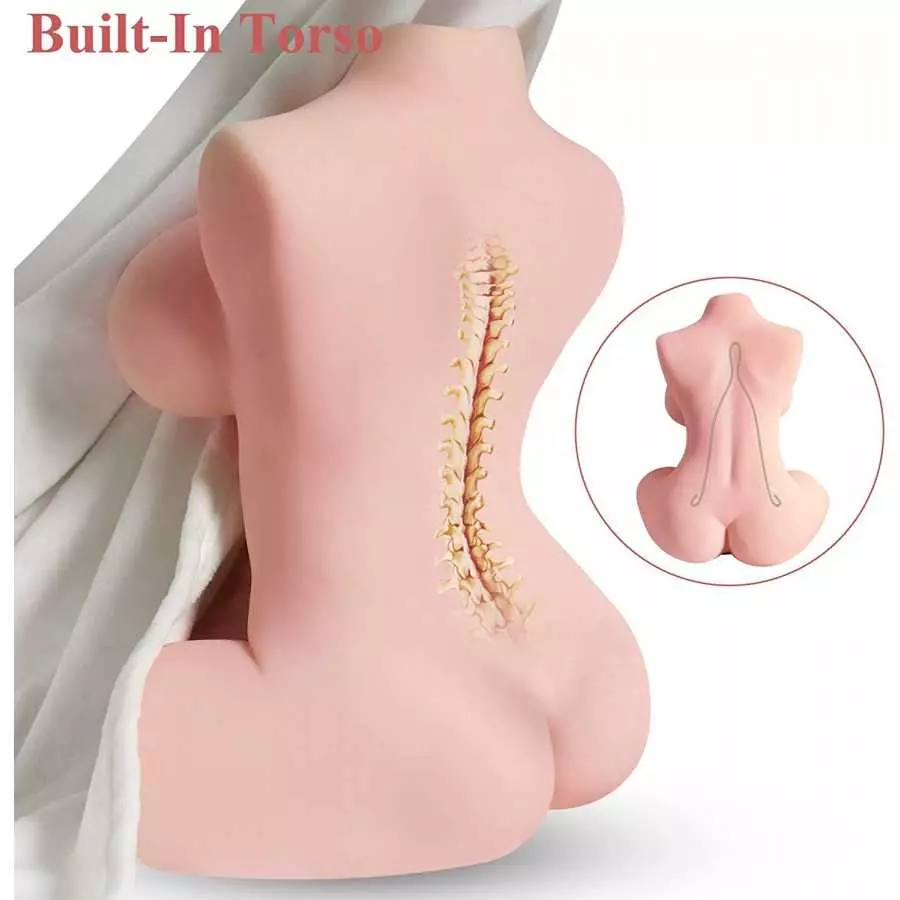 Sex Doll Male Masturbator Stroker Pocket Pussy Ass Sex Toys for Men, 3 in 1 Sex Dolls Torso Adult Toys Love Doll with Vagina Ana