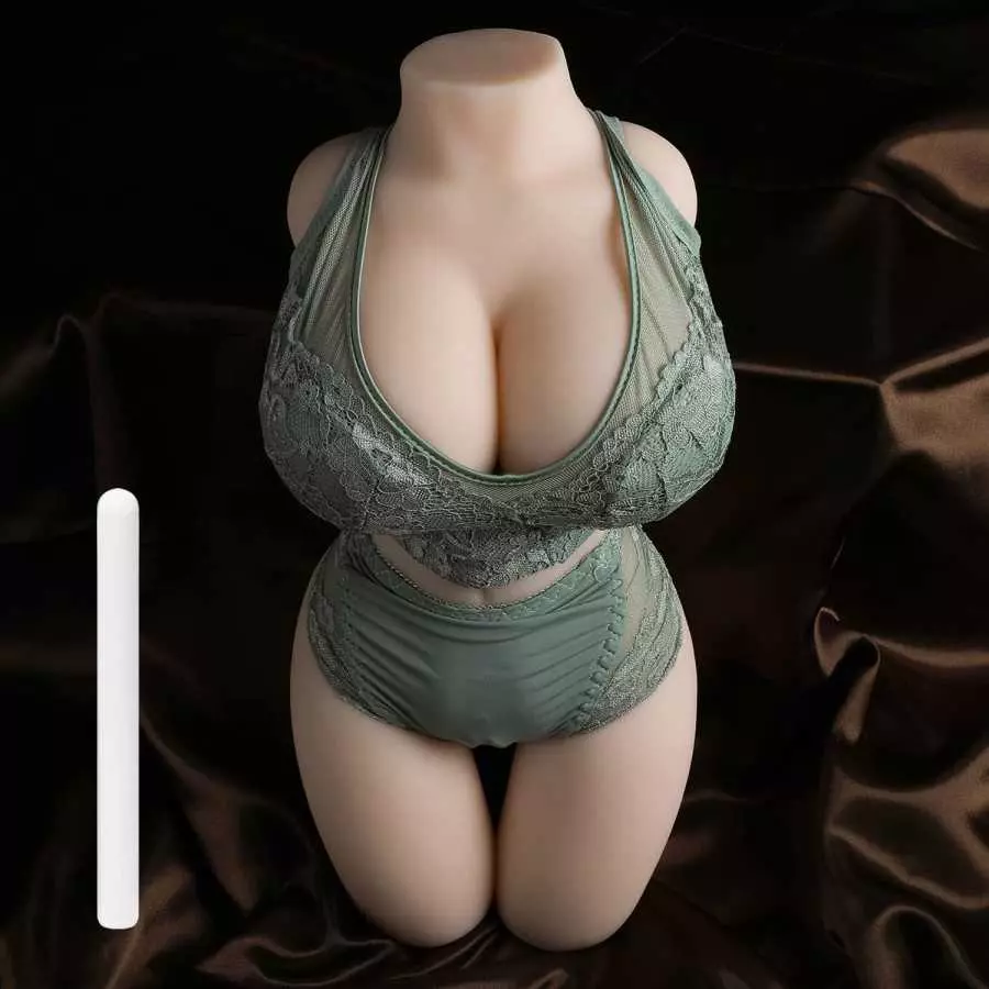 bsqipsd Sex Doll Torso Male Masturbator with Realistic 3D Texture Vagina and Tight Anus, bsqipsd 3 in 1 Adult Sex Toy with Big B