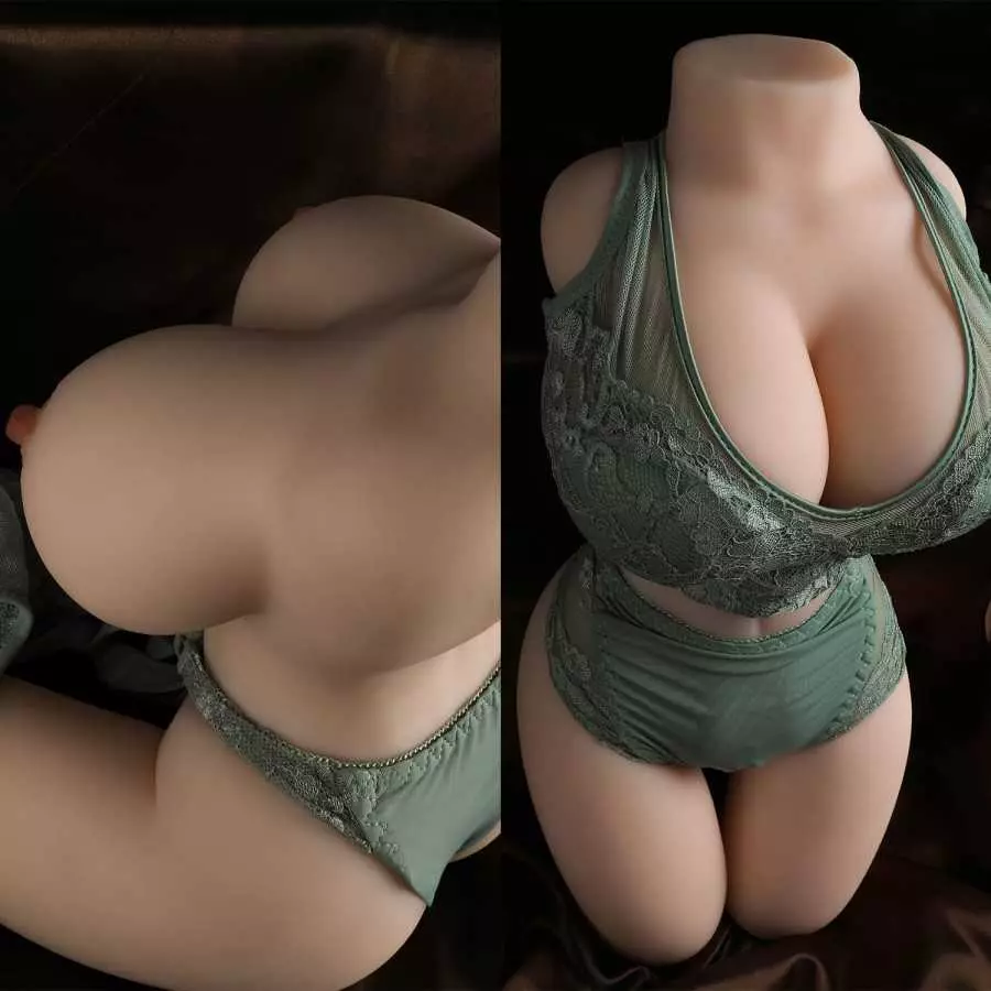 bsqipsd Sex Doll Torso Male Masturbator with Realistic 3D Texture Vagina and Tight Anus, bsqipsd 3 in 1 Adult Sex Toy with Big B