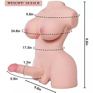 Lifelike Shemale Sex Doll Transsexual Torso Toy with Tight Anus Dildo Love Toys, Adult Love Doll for Men Women Couple Unisex Mas Lifelike Shemale Sex Doll Transsexual Torso Toy with Tight Anus Dildo Love Toys, Adult Love Doll for Men Women Couple Unisex Mas