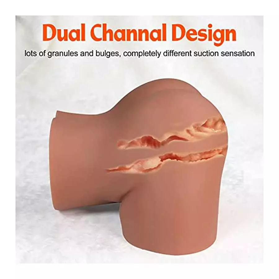 Life-Sized Vibrating Sex Doll Realistic Butt Pocket Pussy Ass Male Masturbators with 10 Vibration Modes and Moan, Stroker Female