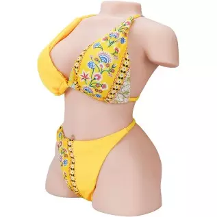 17 LB Sex Doll Torso Male Masturbator, Pocket Pussy Silicone Doll with Realistic Vagina Anal Big Breasts, Lifelike Female Torso 