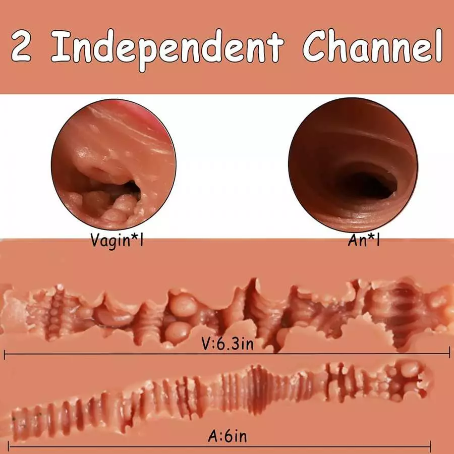 38LB Sex Doll Male Masturbator Sex Toys for Men with Realistic Boobs Vaginal Anal Sex, Female Body Torso Sex Dolls Adult Toys Lo