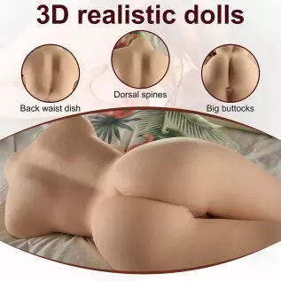 Male Masturbator Sex Doll for Men - 52.9lb Realistic Female Torso, Boobs, Vagina, Anal 3 in 1, Life-Sized Love Doll with Built-i Male Masturbator Sex Doll for Men - 52.9lb Realistic Female Torso, Boobs, Vagina, Anal 3 in 1, Life-Sized Love Doll with Built-i