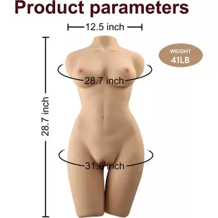 Male Masturbator Sex Doll for Men - 52.9lb Realistic Female Torso, Boobs, Vagina, Anal 3 in 1, Life-Sized Love Doll with Built-i Male Masturbator Sex Doll for Men - 52.9lb Realistic Female Torso, Boobs, Vagina, Anal 3 in 1, Life-Sized Love Doll with Built-i