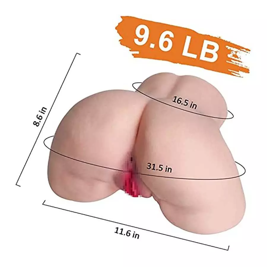 9.6LB Sex Doll Male Masturbators: Realistic Life Size Female Torso Male Stroker Sex Toy with Pocket Pussy Ass for Mens Masturbat