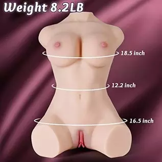 8.2LB Sex Doll Sex Toys for Men, Large Male Masturbator Pocket Pussy Adult Male Sex Toys Dolls with Super Soft Boobs, 3D Texture