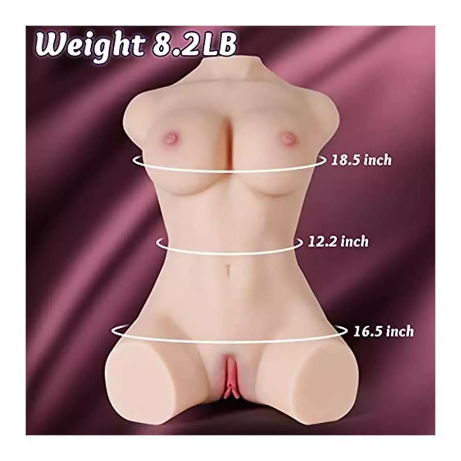 8.2LB Sex Doll Sex Toys for Men, Large Male Masturbator Pocket Pussy Adult Male Sex Toys Dolls with Super Soft Boobs, 3D Texture