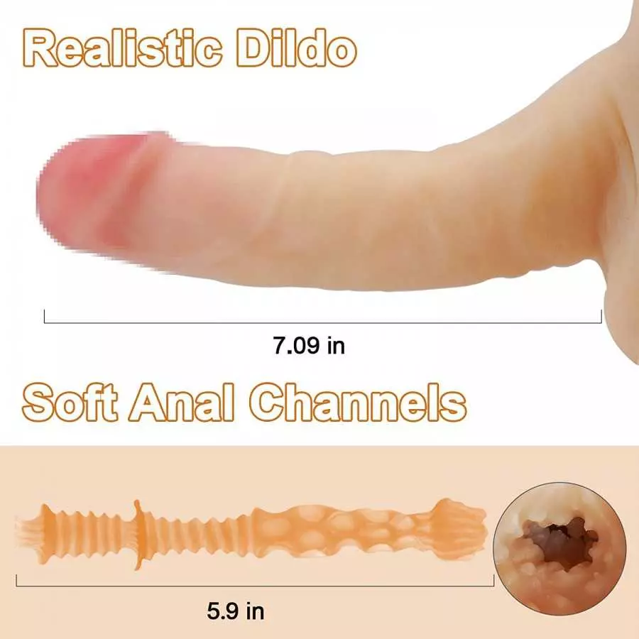 TANTALY 19.8LB Shemale Sex Doll Torso Lifelike Transsexual Love Dolls with 7 inch Penis Adult Pleasure Sex Toy Silicone Realisti