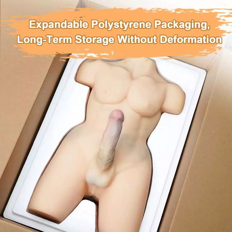 TANTALY 19.8LB Shemale Sex Doll Torso Lifelike Transsexual Love Dolls with 7 inch Penis Adult Pleasure Sex Toy Silicone Realisti