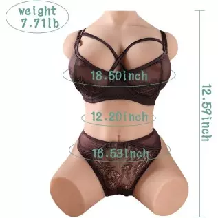 Automatic Sucking Vibrating Sex Doll Male Masturbator, Jaspik Realistic 3 in 1 Female Sex Dolls Torso with Big Boobs and Tight V Automatic Sucking Vibrating Sex Doll Male Masturbator, Jaspik Realistic 3 in 1 Female Sex Dolls Torso with Big Boobs and Tight V