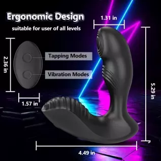 3 in 1 Vibrating Prostate Massager Anal Vibrator with 7 Thump Tapping & Vibration Modes for Men Women, Vibrating Butt Plug Anal 3 in 1 Vibrating Prostate Massager Anal Vibrator with 7 Thump Tapping & Vibration Modes for Men Women, Vibrating Butt Plug Anal
