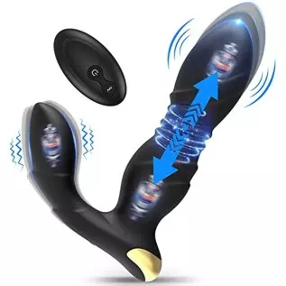 Adult Male Sex Toys – Anal Sex Toys Prostate Massager, Sex Toys for Woman Man Couples Remote Control Sex Toy, 8 Thrusting & Vibr