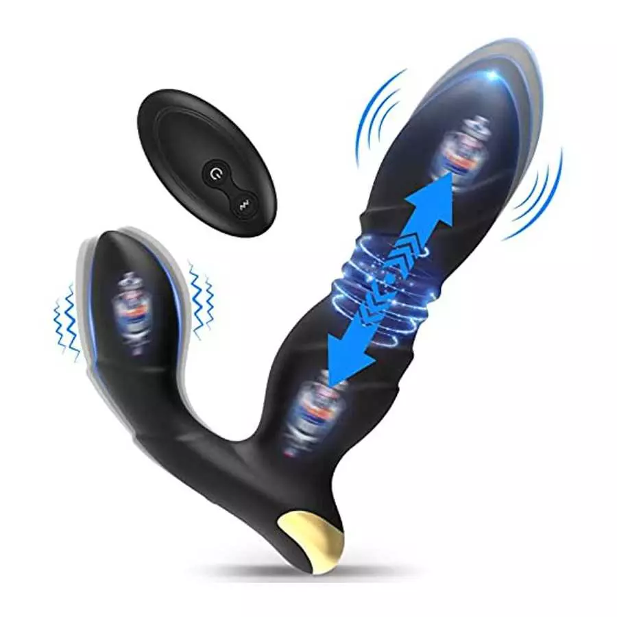 Adult Male Sex Toys – Anal Sex Toys Prostate Massager, Sex Toys for Woman Man Couples Remote Control Sex Toy, 8 Thrusting & Vibr Adult Male Sex Toys – Anal Sex Toys Prostate Massager, Sex Toys for Woman Man Couples Remote Control Sex Toy, 8 Thrusting & Vibr