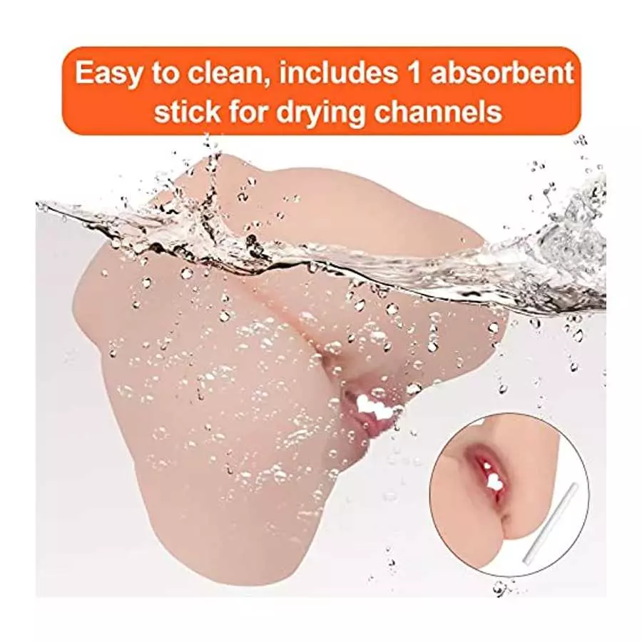 HONEYBUNNY Male Sex Toy for Men Masturbator Realistic Butt 3D Vagina Anal Pocket Pussy Adult Female Torso Ass Lifelike Men’s Sex