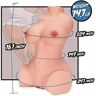 1 4.7 LB Realistic Torso Love Doll for Men Masturbation, Life-Sized Pussy Ass Male Sex Toy for Vaginal and Anal Sex 1 4.7 LB Realistic Torso Love Doll for Men Masturbation, Life-Sized Pussy Ass Male Sex Toy for Vaginal and Anal Sex