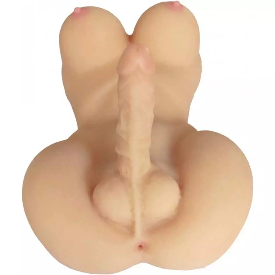 ZMOZN Shemale Sex Doll Torso for Unisex Masturbator Gay Couple Adult Sex Toys Realistic Dildo Breasts and Anal Lifelike Transsex